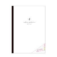 #クラックス ノート カラーパターン方眼ノート  ホワイトパターン 136668