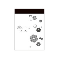 #クラックス メモ帳 ユルフラワーミニメモ  ブルーミングチェック 137813