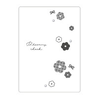 #クラックス 筆記関連小物 ユルフラワー下敷  ブルーミングチェック 137815