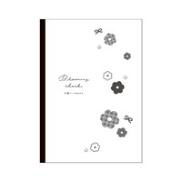 #クラックス ノート ユルフラワーペタンコノート 方眼 ブルーミングチェック 137817