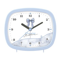 #クラックス 生活雑貨 スクエアライトクロック  チャーミングリボン 138014