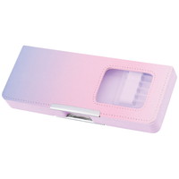 #クラックス 収納用品 タフティコンパクト両面開きペンケース  パープルピンク 138182