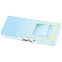 #クラックス 収納用品 タフティコンパクト両面開きペンケース  ブルーミント 138184