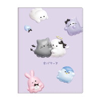 #クラックス ファイリング用品 オバケーヌクリアファイル 10P プックリリボン 138550