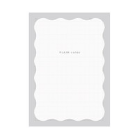 #クラックス ノート PLAINCOLORクリア方眼ノート  ニュアンスグレー 138594