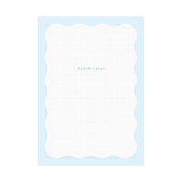 #クラックス ノート PLAINCOLORクリア方眼ノート  ニュアンスブルー 138595