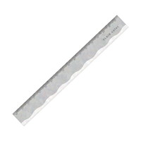 #クラックス 筆記関連小物 PLAINCOLORホログラムスリム定規 17cm ニュアンスグレー 138600