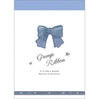 #クラックス メモ帳 グランジライクミニメモ  グランジリボン 138613