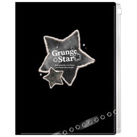 #クラックス ファイリング用品 グランジライククリアファイル 6P グランジスター 138616