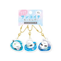 #クラックス 身辺雑貨 クリアサンコイチキーホルダー  ノンビリエナガチャン／ウミベ 138839