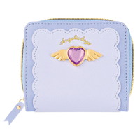 #クラックス 身辺雑貨 二つ折り財布  ハートビジュー･ブルー 138887