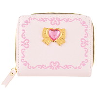 #クラックス 身辺雑貨 二つ折り財布  ハートビジュー･ピンク 138888
