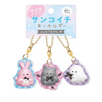 #クラックス 身辺雑貨 オバケーヌクリアサンコイチキーホルダー  チェック 138912