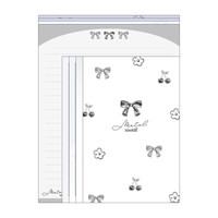 #クラックス メモ帳 メタリックライクレター  ミックス 139186