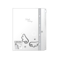 #クラックス ファイリング用品 メタリックライクロゴ･クリアファイル テープ付･6P ウィッシュウ 139189