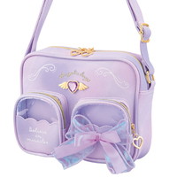 #クラックス 身辺雑貨 ジュニア合皮ミニショルダーバッグ  パープル･ニコポケ 139504