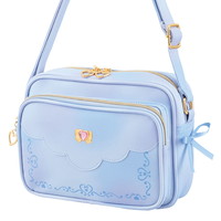 #クラックス 身辺雑貨 ジュニア合皮ミニショルダーバッグ  ブルー･スカラップ 139510