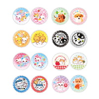 #クラックス 身辺雑貨 トレーディング王冠型缶バッジ  ヘイセイキャラクター 139897