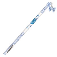 #クラックス 鉛筆 ギャルリボンチャーム付鉛筆 2B ブルー 140128