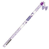 #クラックス 鉛筆 ギャルリボンチャーム付鉛筆 2B パープル 140129