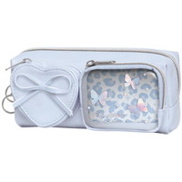 #クラックス 収納用品 ハートポケットペンケース  ブルー 141672