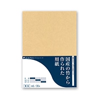 #研恒社 ノートリフィル 国産の竹から作られた用紙 A5 無地 PPA5-30M12