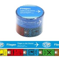 #ワールドクラフト マスキングテープ フリーゲンマスキングテープ World labels & Flagir tag  ブルー FLMT-02B