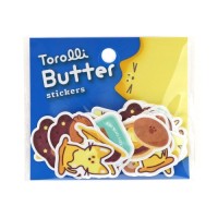 #ワールドクラフト フレークシール Ｔｏｒｏｌｌｉ　Ｂｕｔｔｅｒ　ｓｔｉｃｋｅｒｓ　 30枚入 Butter Cat TBFS-005