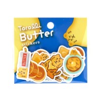 #ワールドクラフト フレークシール Ｔｏｒｏｌｌｉ　Ｂｕｔｔｅｒ　ｓｔｉｃｋｅｒｓ　 30枚入 Butter Tiger TBFS-006