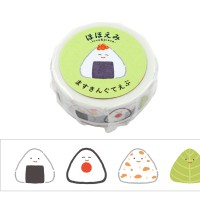 #ワールドクラフト マスキングテープ ほほえみマスキングテープ 5m巻 おにぎり HMT-003