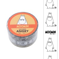 #ワールドクラフト(国内販売のみ） クラフト用品 ムーミンフェイスクリアテープ 幅25mm×3m ANGRY MOF-CT-401