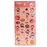 #ワールドクラフト(国内販売のみ） シール Pekoクリアジェリーシール  Chinese restaurant FJSE-004