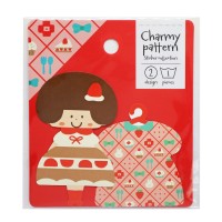 #ワールドクラフト(国内販売のみ） シール mizutama charmy patternステッカーセット 2枚入 ショートケーキちゃん MZ-SE-001