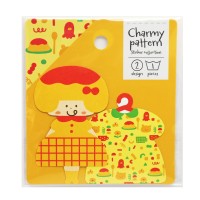 #ワールドクラフト(国内販売のみ） シール mizutama charmy patternステッカーセット 2枚入 オムライスちゃん MZ-SE-003