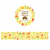 #版権(国内販売のみ） マスキングテープ mizutama Charmy patternマスキングテープ ★ オムライスパターン MZ-MT-006