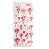 #ワールドクラフト シール キラキラクリアジェリーシール  Balloon KJS-001