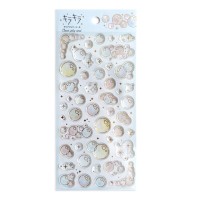#ワールドクラフト シール キラキラクリアジェリーシール  Bubble KJS-002