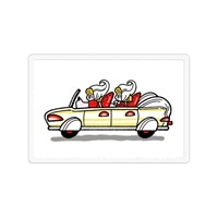 #大阪フロンティア カード CREATORSCIRCUS･クリアポストカード  strawberry short car CP0130