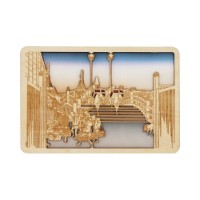 #komamono カード かさね木メッセージカード･歌川広重  東海道 KO905845