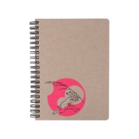 #komamono ノート ビビッと！鳥獣戯画リングノート B6 うさぎ KO905951