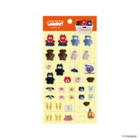 #日本出版販売(国内販売のみ） ステッカー mojojojo･クリアシール  LAUNDRYBASKET IP906330