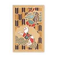 #永善（旧クルーシャル） 和雑貨 御朱印帳 B6変形 景福馬 25150HEM