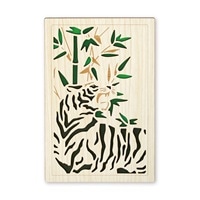 #永善（旧クルーシャル） 和雑貨 御朱印帳 B6変形 白虎 25150TBK