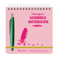 #アンテリック・ステーショナーズ ボールペン付スクリブルノート ピンク    ME7S-P