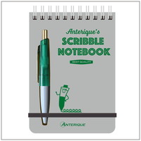 #アンテリック・ステーショナーズ ボールペン付スクリブルノート グリーン    ME7R-G