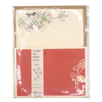 #木ノ瀬印刷  レターセット  赤ずきん　花束を LS-01072