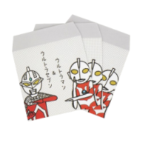 #木野瀬印刷(国内販売のみ） ポチ袋 スクエア ウルトラモンスターズコレクション 同柄3枚 ウルトラヒーローズ PB-01119