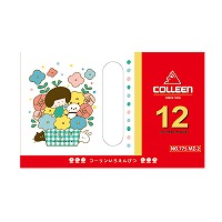 #コーリン(国内販売のみ） 色鉛筆 六角・12色紙箱入り色鉛筆 塗り絵付き ｍｉｚｕｔａｍａコラボ第二弾 775MZ-2