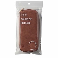 #KITERA ペンケース LIFT+ラウンドジップペンケース　  BR LIPC-01-BR