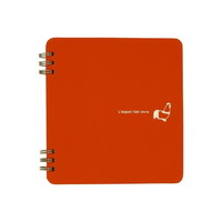 #komamono ノート futairo･リングノート スクエア オレンジ×ブラウン KO630738